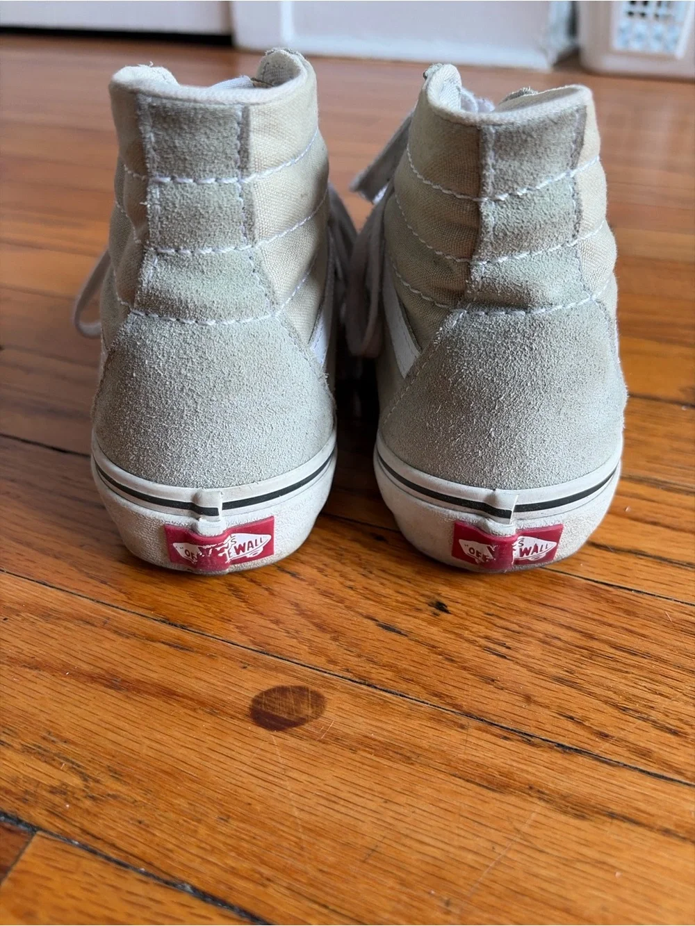 Vans Sk8-Hi High-Top Sneakers in Light Olive